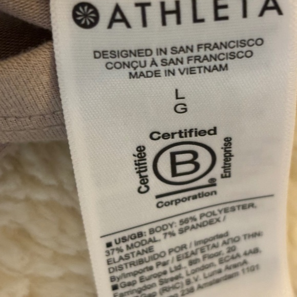 Athleta At Ease long sleeve top with back slit opening, , Large - Picture 6 of 6